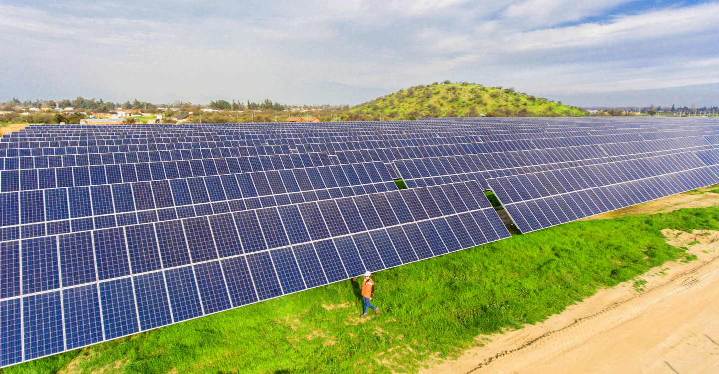 background solar panels